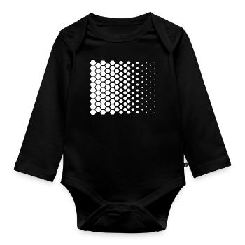 Modèle de congé nano - Body Bébé bio manches longues - noir - Devant