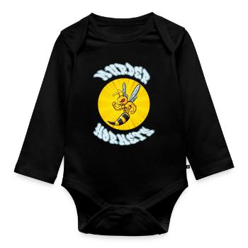 Meurtres Hornets Killer Hornets - Body Bébé bio manches longues - noir - Devant