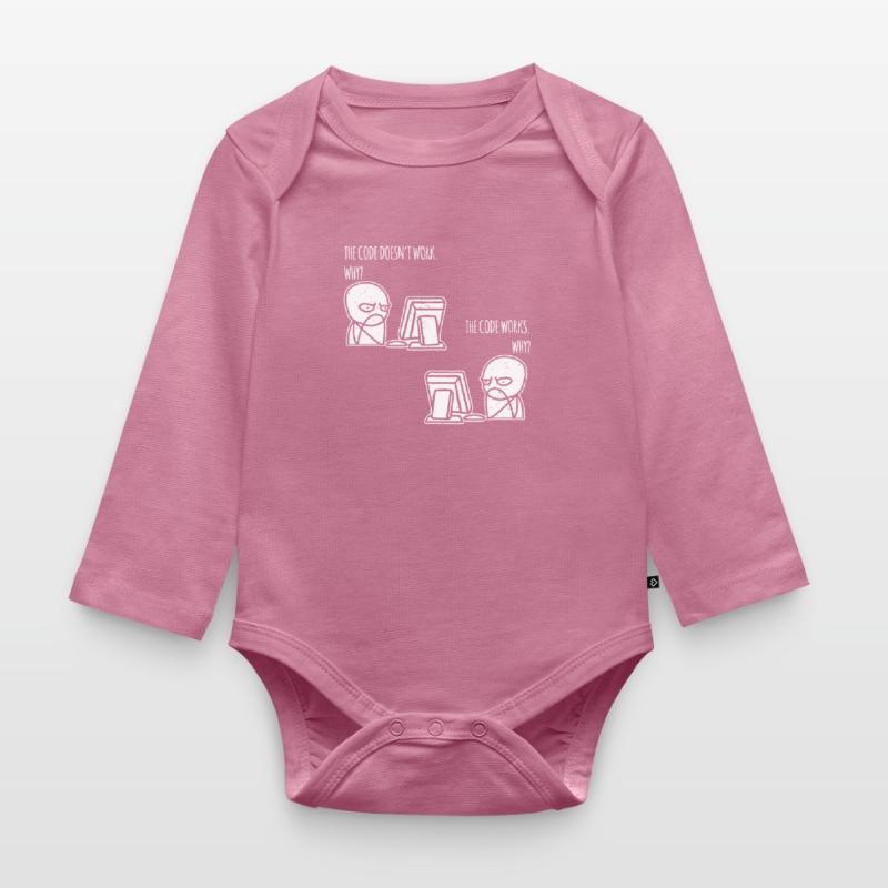 the code works why Programmer Computer Nerd Organic Longsleeve Baby Bodysuit