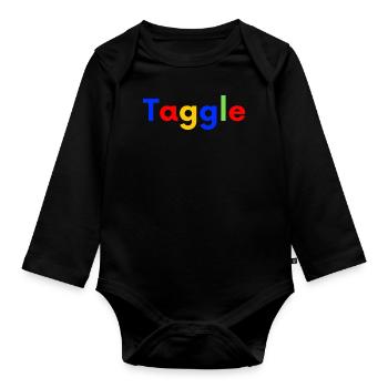 TAGGLE GOOGLE idée cadeau humour - Body Bébé bio manches longues - noir - Devant