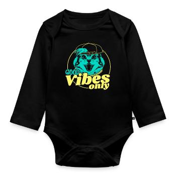 HipHop Streetdance Cadeau - Body Bébé bio manches longues - noir - Devant