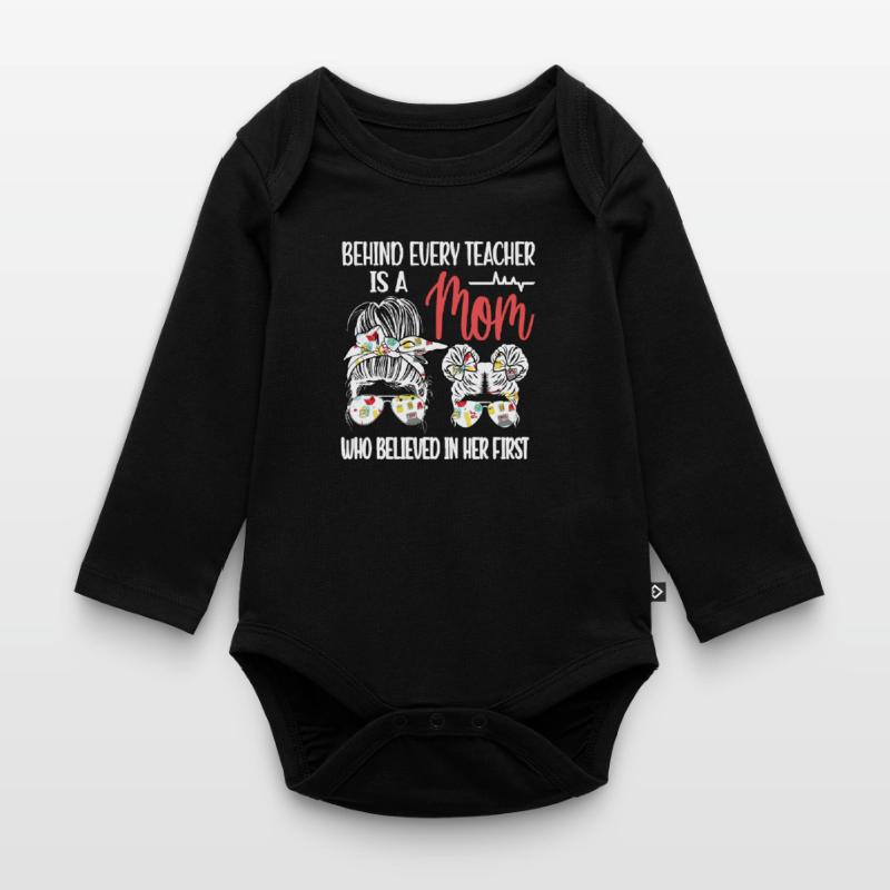 Mutter Einer Lehrerin Mama Einer Lehrerin Mutter Baby Bio-Langarm-Body