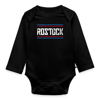 Rostock - Baby Bio-Langarm-Body - Schwarz - Vorne
