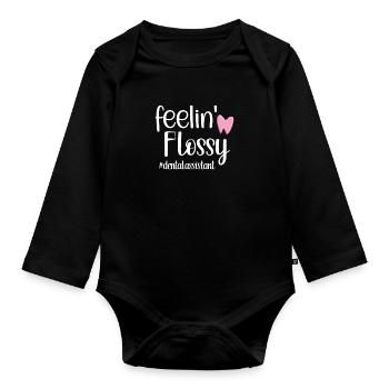 Dental Assistant Dental Assistant Dentist - Organic Longsleeve Baby Bodysuit - black - Front