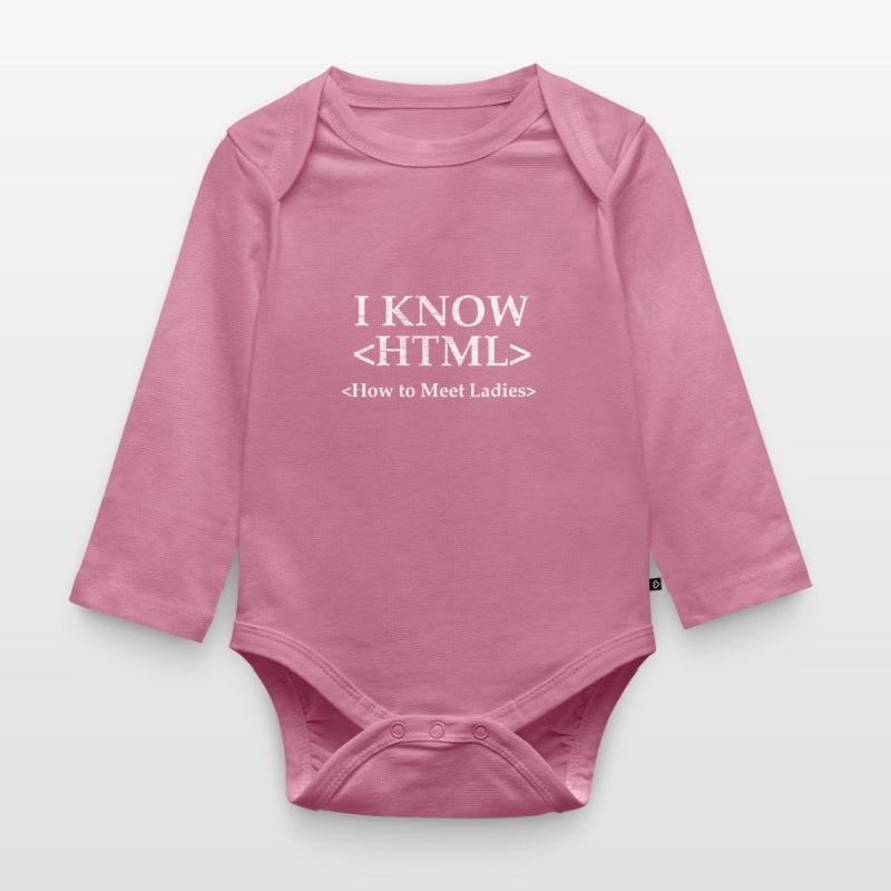 Code Encoding Coder Encoding Computer Scientist Organic Longsleeve Baby Bodysuit