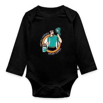 Gardien Gardien Artisan Réparation - Body Bébé bio manches longues - noir - Devant