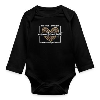 Medical Radiology Technologist Nuclear Medicine - Organic Longsleeve Baby Bodysuit - black - Front
