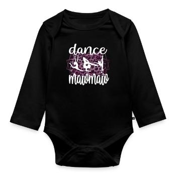 Fier danse Mawmaw grand-mère de danseuse danse Mawmaw - Body Bébé bio manches longues - noir - Devant