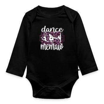 Proud Dance Memaw Grandma Par Dancer Dance Memaw - Body Bébé bio manches longues - noir - Devant