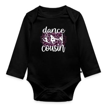 Fier Cousin de Danse D’un Danseur Cousin Danseur - Body Bébé bio manches longues - noir - Devant