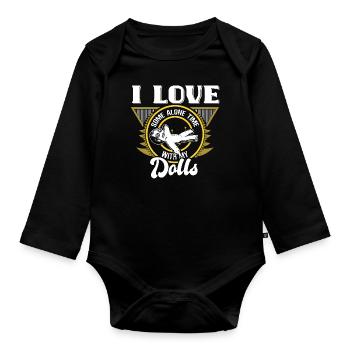 Voodoo Bondieu Curse - Organic Longsleeve Baby Bodysuit - black - Front