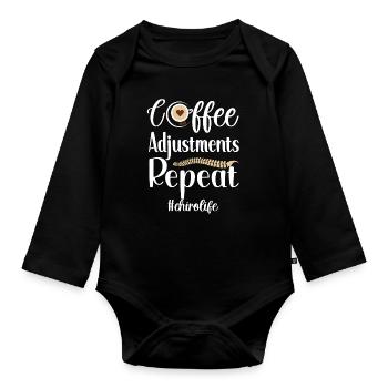 Proud Chiropractor Chiropractic Gift - Organic Longsleeve Baby Bodysuit - black - Front