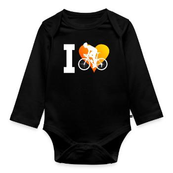 Roadbike Road Bike Cyclismes de route Cyclisme de route Cyclisme de route - Body Bébé bio manches longues - noir - Devant
