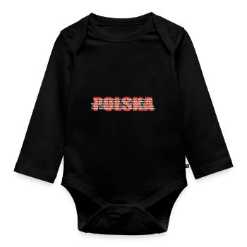 Polska - das coole polnische Städte Design - Baby Bio-Langarm-Body - Schwarz - Vorne