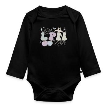 LPN Nurse Halloween Licensed Practical Nurse Gifts - Baby Bio-Langarm-Body - Schwarz - Vorne