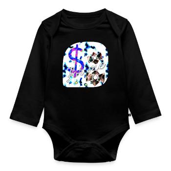 For me $ - Club WoW - Baby Bio-Langarm-Body - Schwarz - Vorne