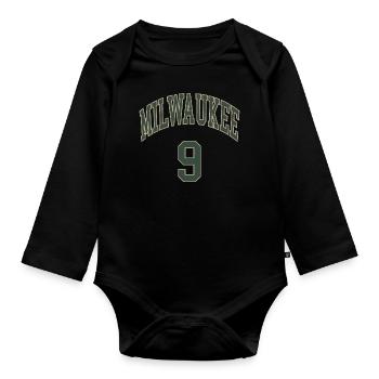 Milwaukee 9 - Body Bébé bio manches longues - noir - Devant