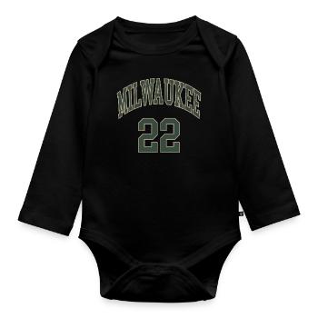 Milwaukee 22 - Body Bébé bio manches longues - noir - Devant