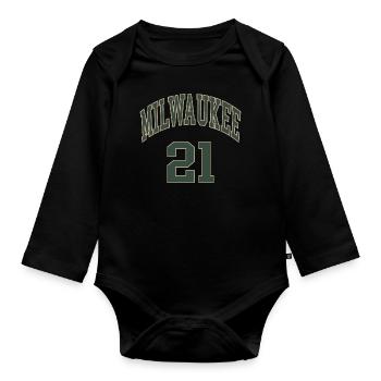 Milwaukee 21 - Body Bébé bio manches longues - noir - Devant