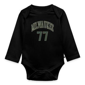 Milwaukee 77 - Body Bébé bio manches longues - noir - Devant