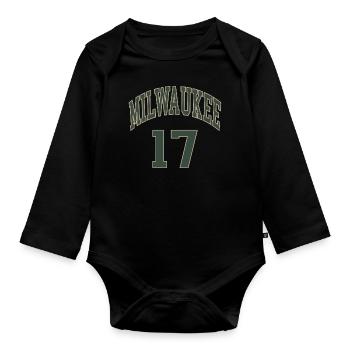 Milwaukee 17 - Body Bébé bio manches longues - noir - Devant