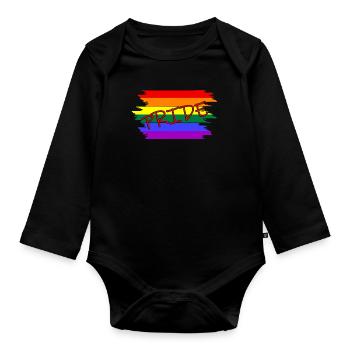 Pride - Baby Bio-Langarm-Body - Schwarz - Vorne