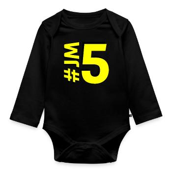 JM5-KARTON - Baby Bio-Langarm-Body - Schwarz - Vorne