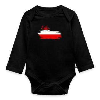 Österreich - Baby Bio-Langarm-Body - Schwarz - Vorne