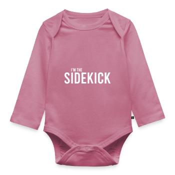 Je suis le costume de super-héros De Matching Com - Body Bébé bio manches longues - mauve - Devant
