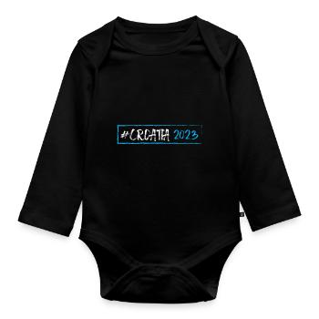 Croatia 2023 - Baby Bio-Langarm-Body - Schwarz - Vorne