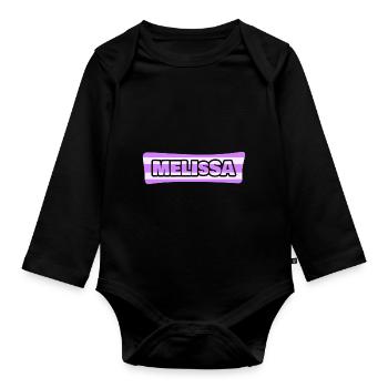 Bachelor Sex for Melissa Wedding Bachelorette - Organic Longsleeve Baby Bodysuit - black - Front