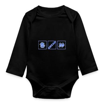 Cadeau pour Bryan - Body Bébé bio manches longues - noir - Devant