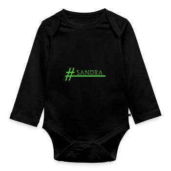 SANDRA Sandra - Body Bébé bio manches longues - noir - Devant