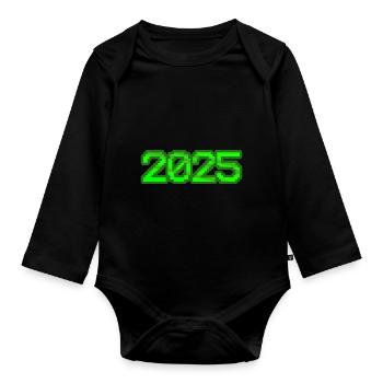 2025 - Body Bébé bio manches longues - noir - Devant