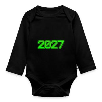 2027 - Baby Bio-Langarm-Body - Schwarz - Vorne