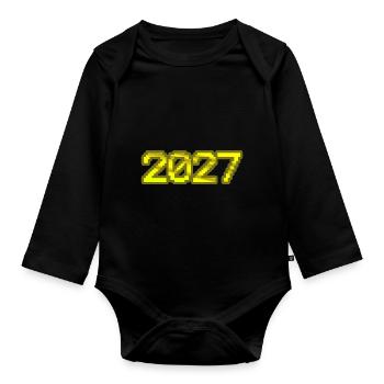 2027 - Baby Bio-Langarm-Body - Schwarz - Vorne