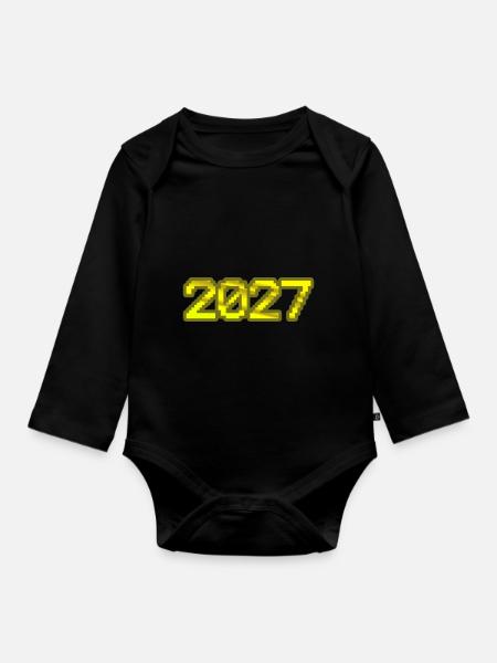 2027 - Baby Bio-Langarm-Body - Schwarz