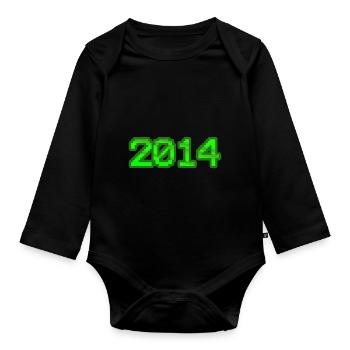 2014 2014 - Baby Bio-Langarm-Body - Schwarz - Vorne