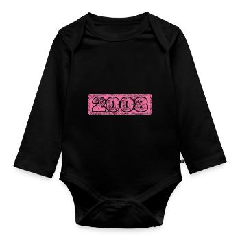 2008 2008 - Body Bébé bio manches longues - noir - Devant