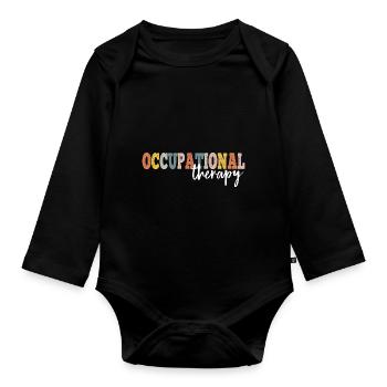 Occupational Therapy Registered Nurse RN LPN - Baby Bio-Langarm-Body - Schwarz - Vorne