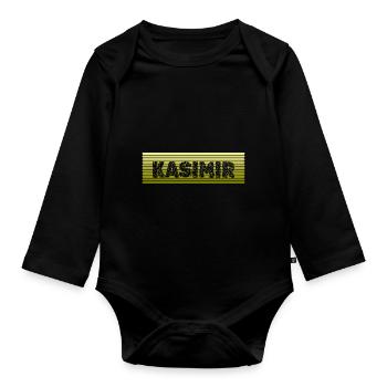Cadeau pour Kasimir - Body Bébé bio manches longues - noir - Devant