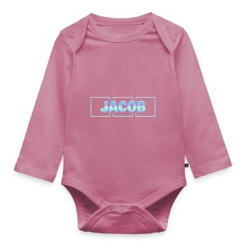 Grossesse Jacob - Body Bébé bio manches longues - mauve - Devant