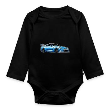 Jdm / Tuning / Turbocharger / Rims / Chiptuning - Organic Longsleeve Baby Bodysuit - black - Front