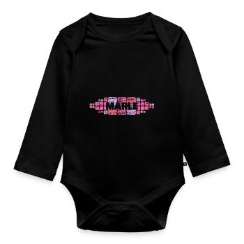 Mother for Marle Mutti Mama - Organic Longsleeve Baby Bodysuit - black - Front