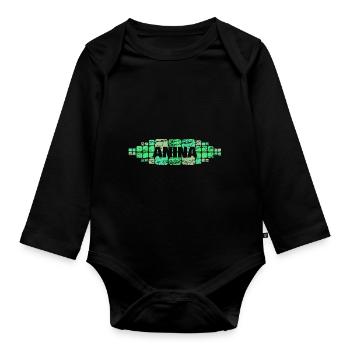 Mutti Anina - Organic Longsleeve Baby Bodysuit - black - Front