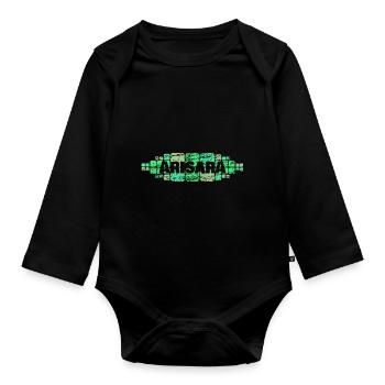 Geschenk für Arisara - Baby Bio-Langarm-Body - Schwarz - Vorne