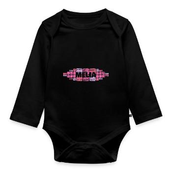Mutti Melia - Baby Bio-Langarm-Body - Schwarz - Vorne