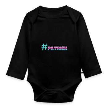 Patrick - Organic Longsleeve Baby Bodysuit - black - Front