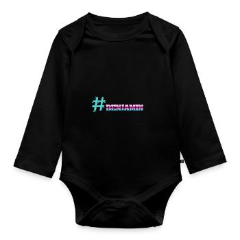 Geschenk für Benjamin - Baby Bio-Langarm-Body - Schwarz - Vorne