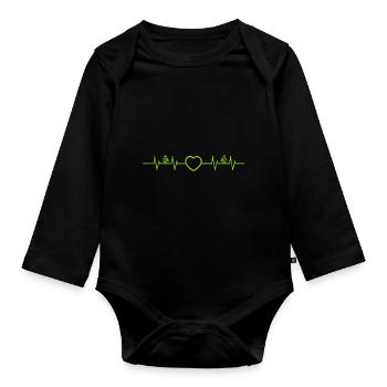 Microgreens Gärtner Landwirt Gärtner Microgreen - Baby Bio-Langarm-Body - Schwarz - Vorne